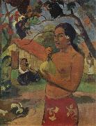 Paul Gauguin Woman Holdinga Fruit oil painting picture wholesale